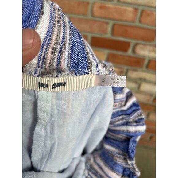 Mi Ami Shorts, Size Small, Textured Chambray Blue, Paperbag Waist, Boho, GUC - Picture 4 of 7